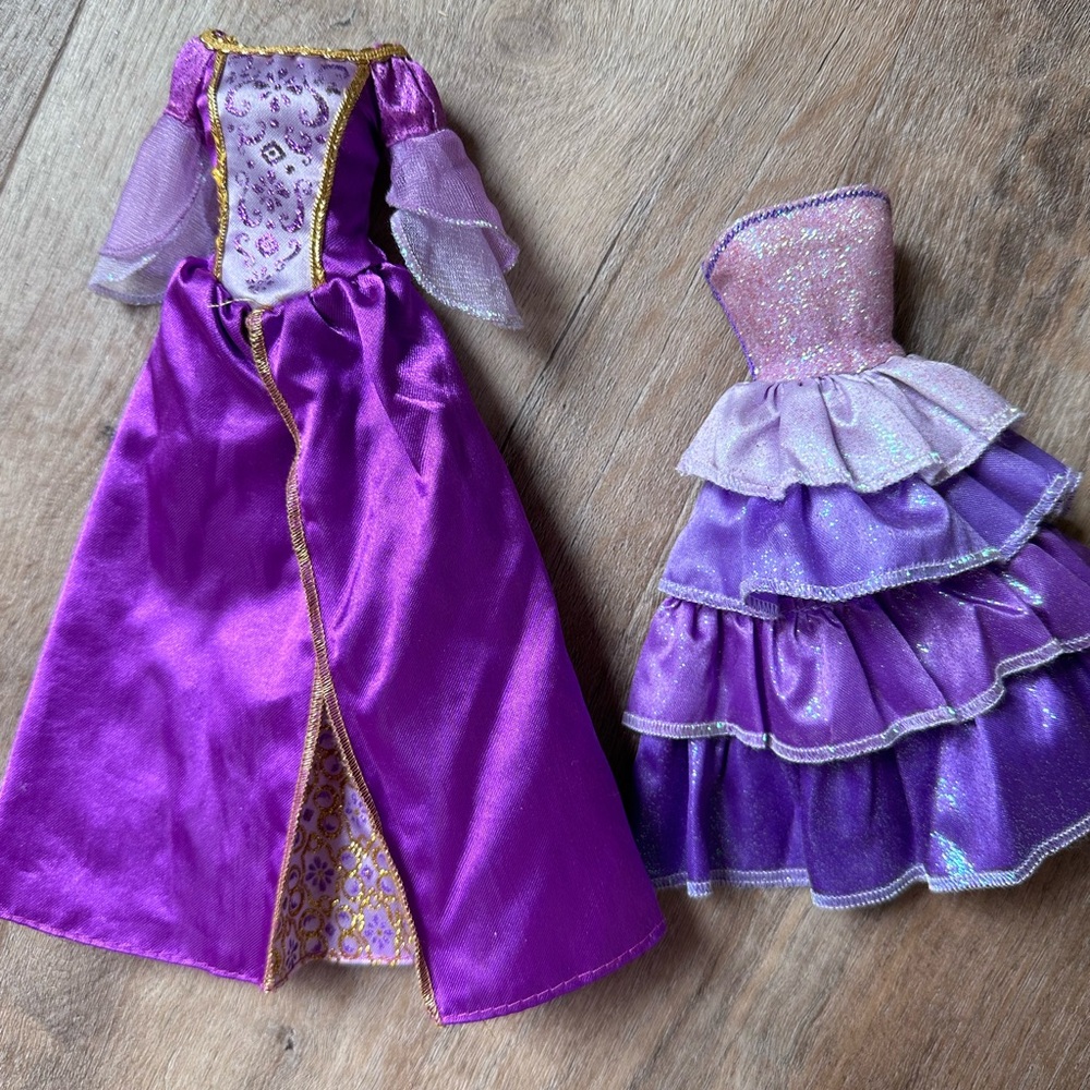 Barbie Clothes Purple Princess Dresses- not perfect